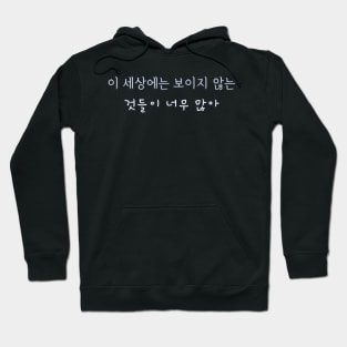 HANGEUL There are too many invisible things in this world Hoodie